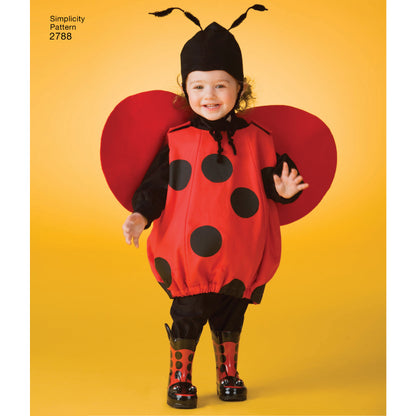 Simplicity S2788 sewing pattern envelope showing toddlers' costumes