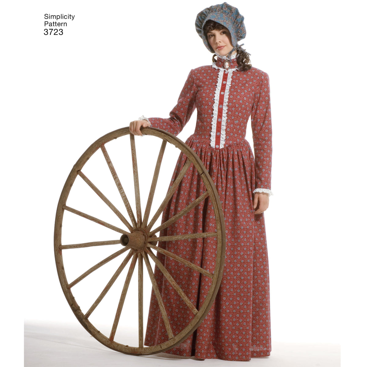 Simplicity S3723 sewing pattern envelope showing misses' historical costume dresses