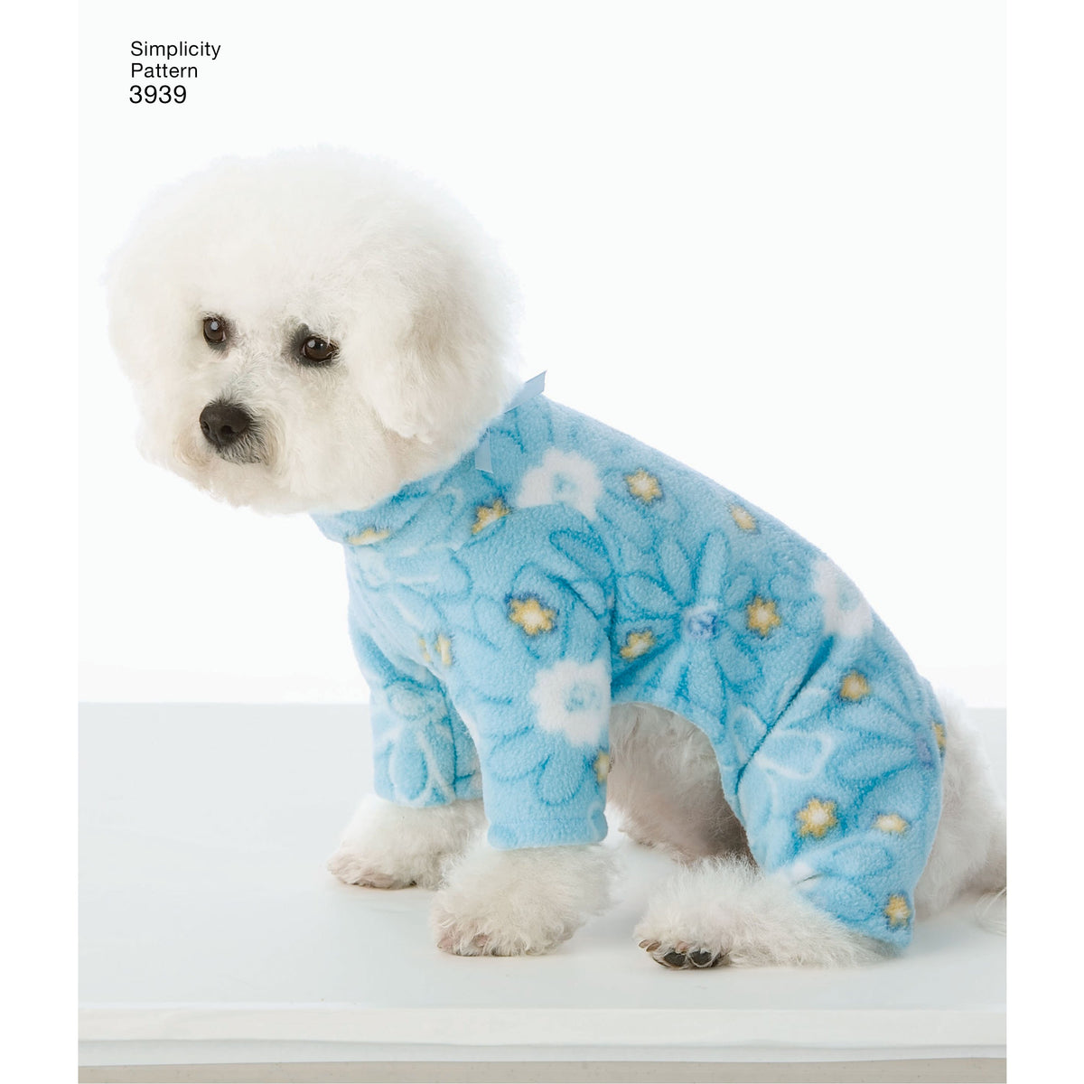 Simplicity S3939 sewing pattern envelope showing dog clothes