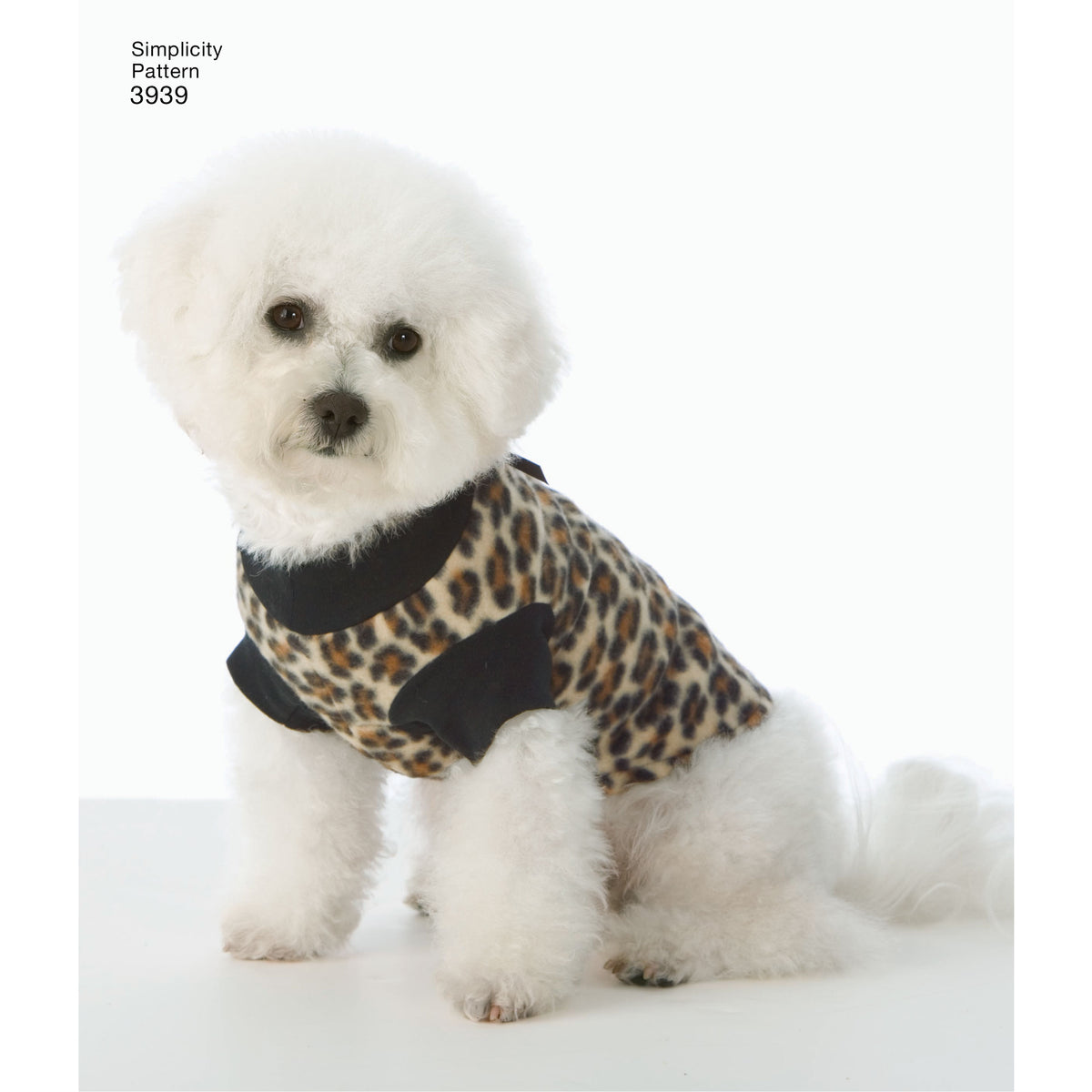 Simplicity S3939 sewing pattern envelope showing dog clothes