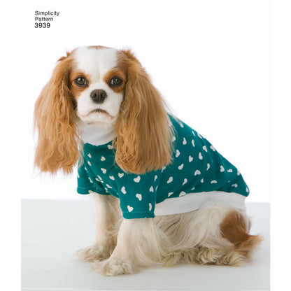 Simplicity S3939 sewing pattern envelope showing dog clothes