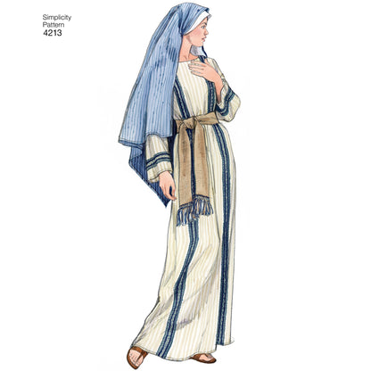 Simplicity S4213 sewing pattern envelope showing adult Easter costumes