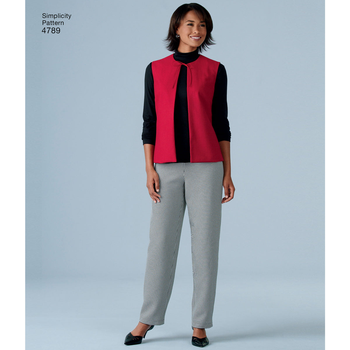 Simplicity S4789 sewing pattern envelope showing misses' casual wear
