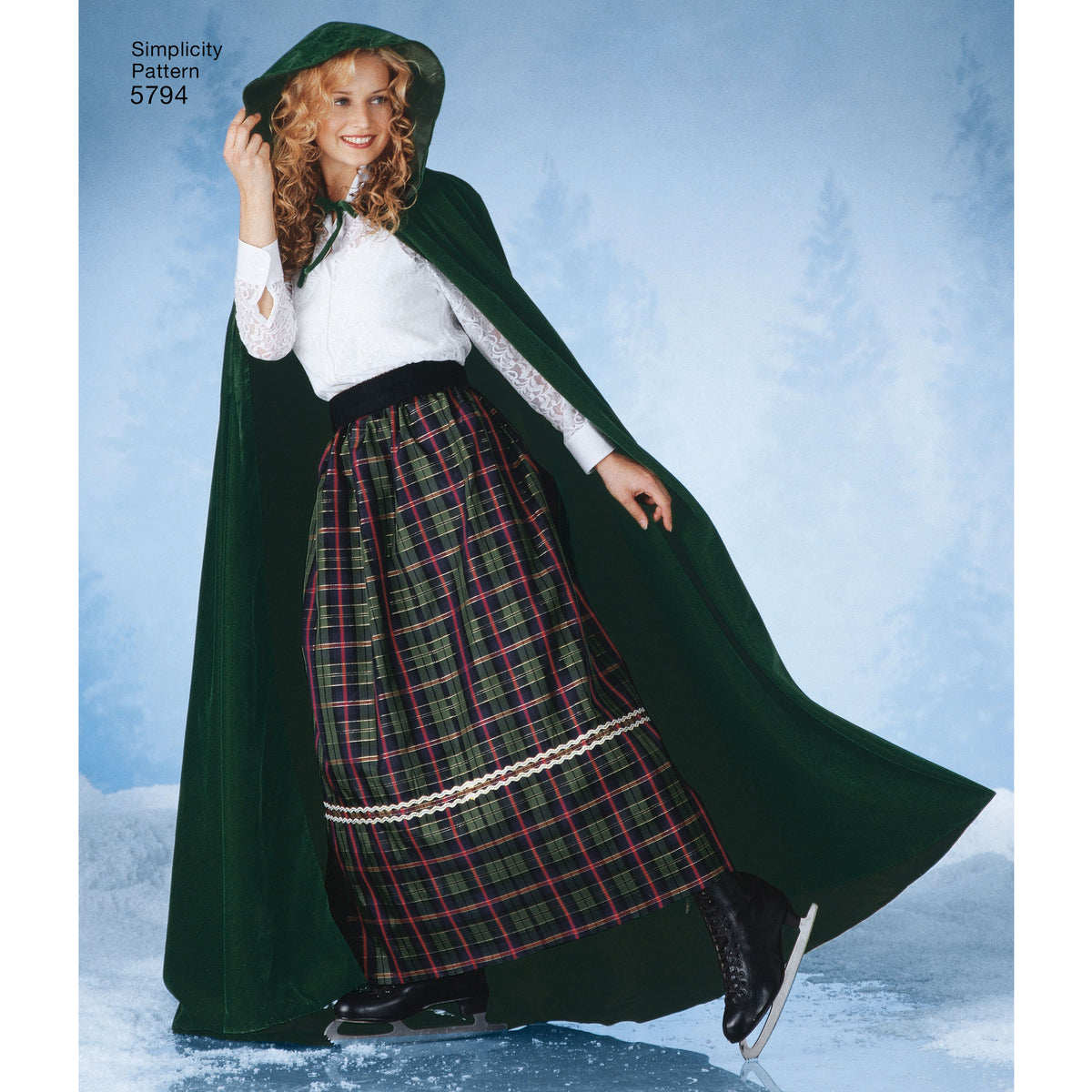 Simplicity S5794 sewing pattern envelope showing misses' capes