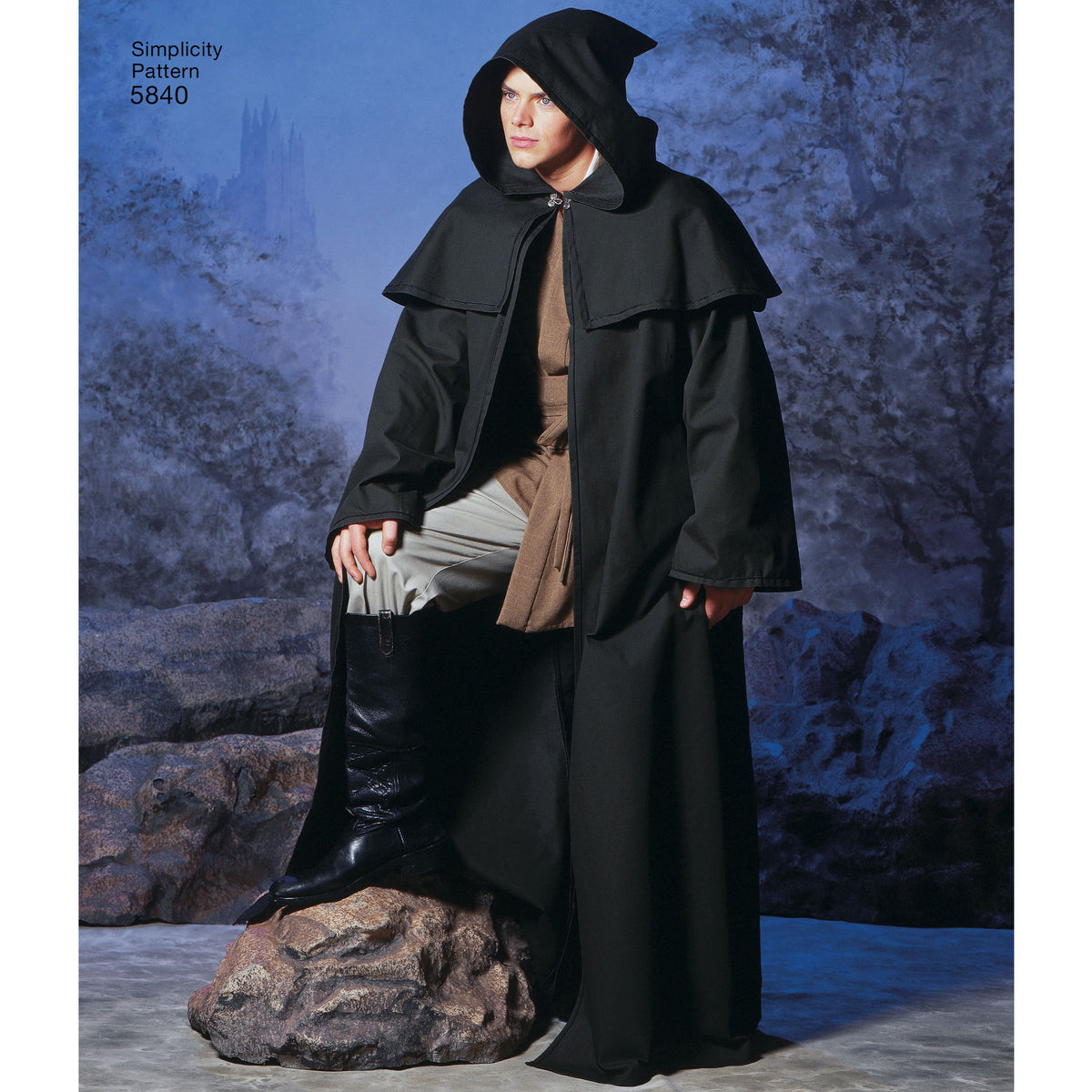 Simplicity S5840 sewing pattern envelope showing unisex costumes