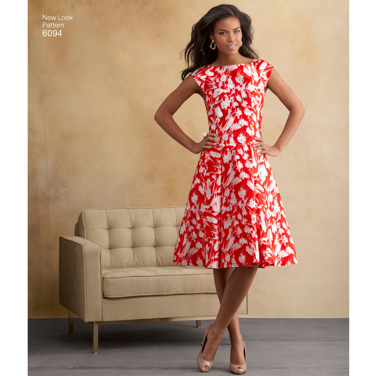 New Look N6094 sewing pattern envelope showing misses' dress