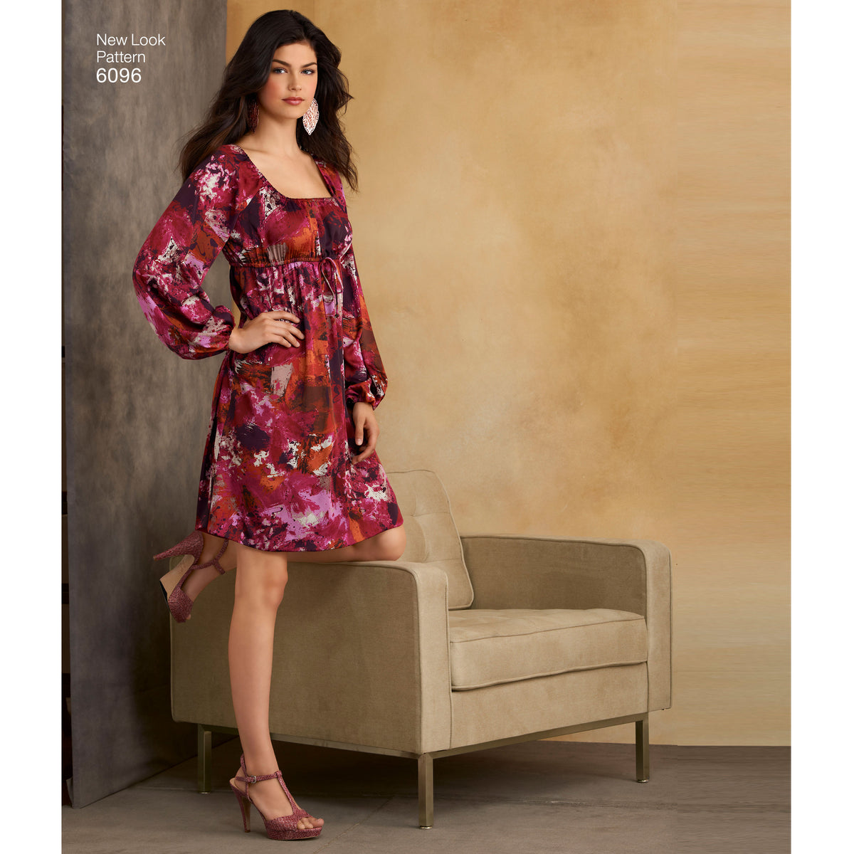 New Look N6096 sewing pattern envelope showing misses' Design Your Look dress