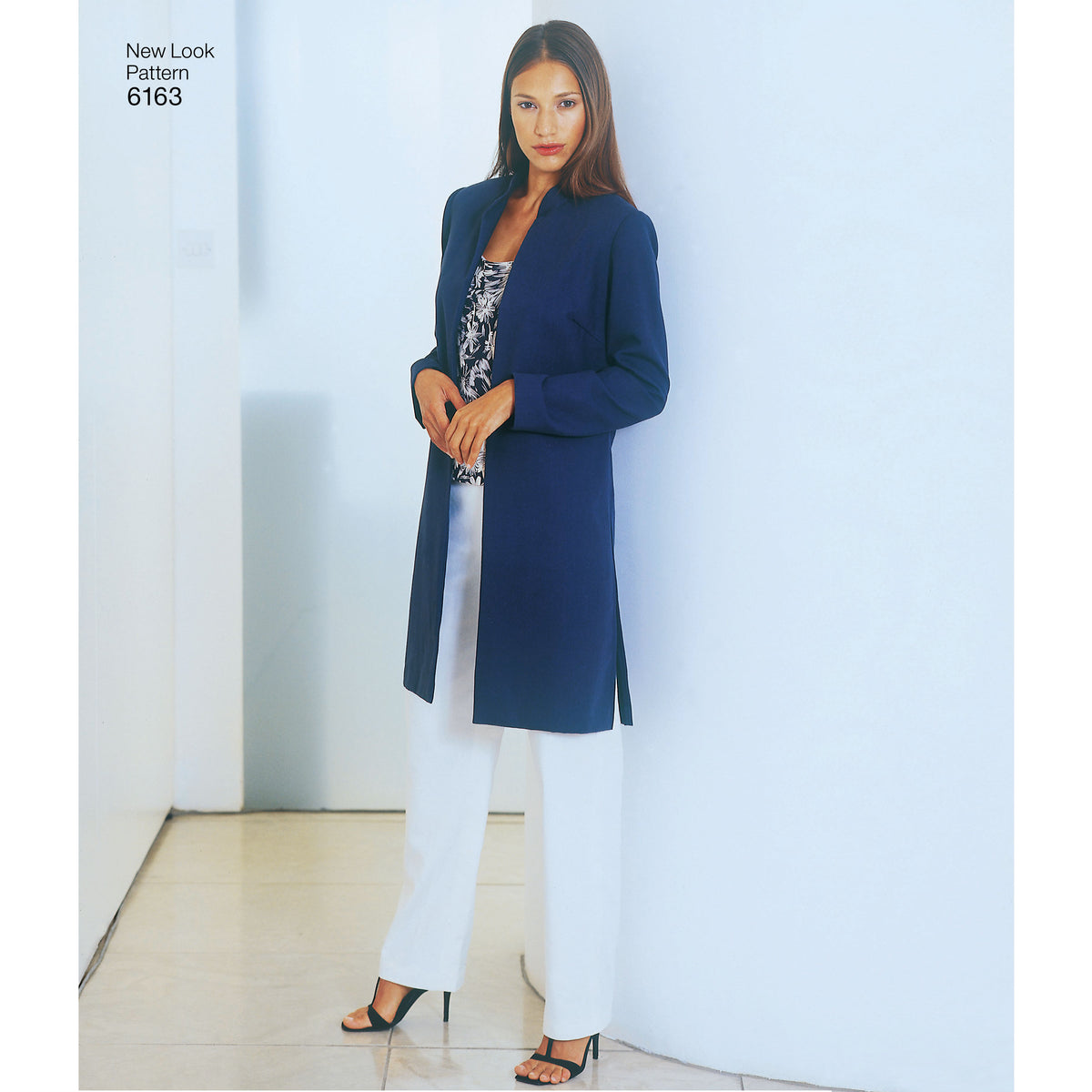 New Look N6163 sewing pattern envelope showing misses' jacket, top, trousers and skirt