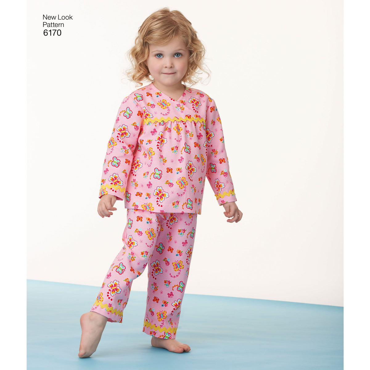 New Look N6170 sewing pattern envelope showing toddler pyjamas