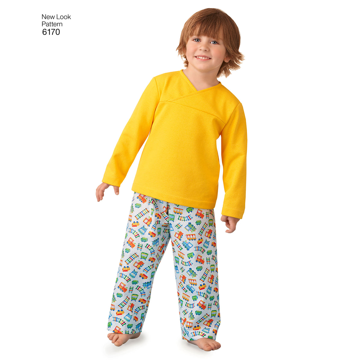 New Look N6170 sewing pattern envelope showing toddler pyjamas