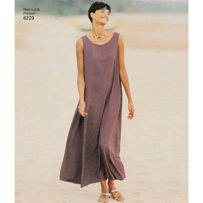 New Look N6229 sewing pattern envelope showing dresses