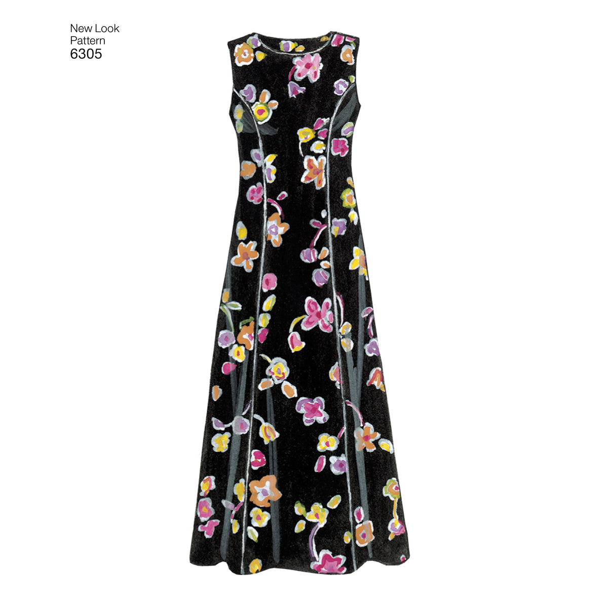 New Look N6305 sewing pattern envelope showing a dress with a long or short jacket