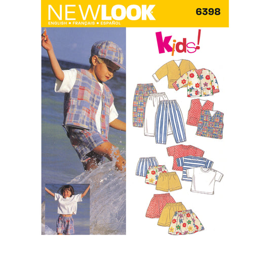 New Look N6398 sewing pattern envelope showing a top