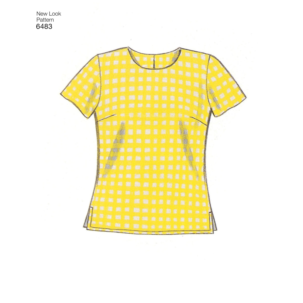 New Look N6483 sewing pattern envelope showing tops
