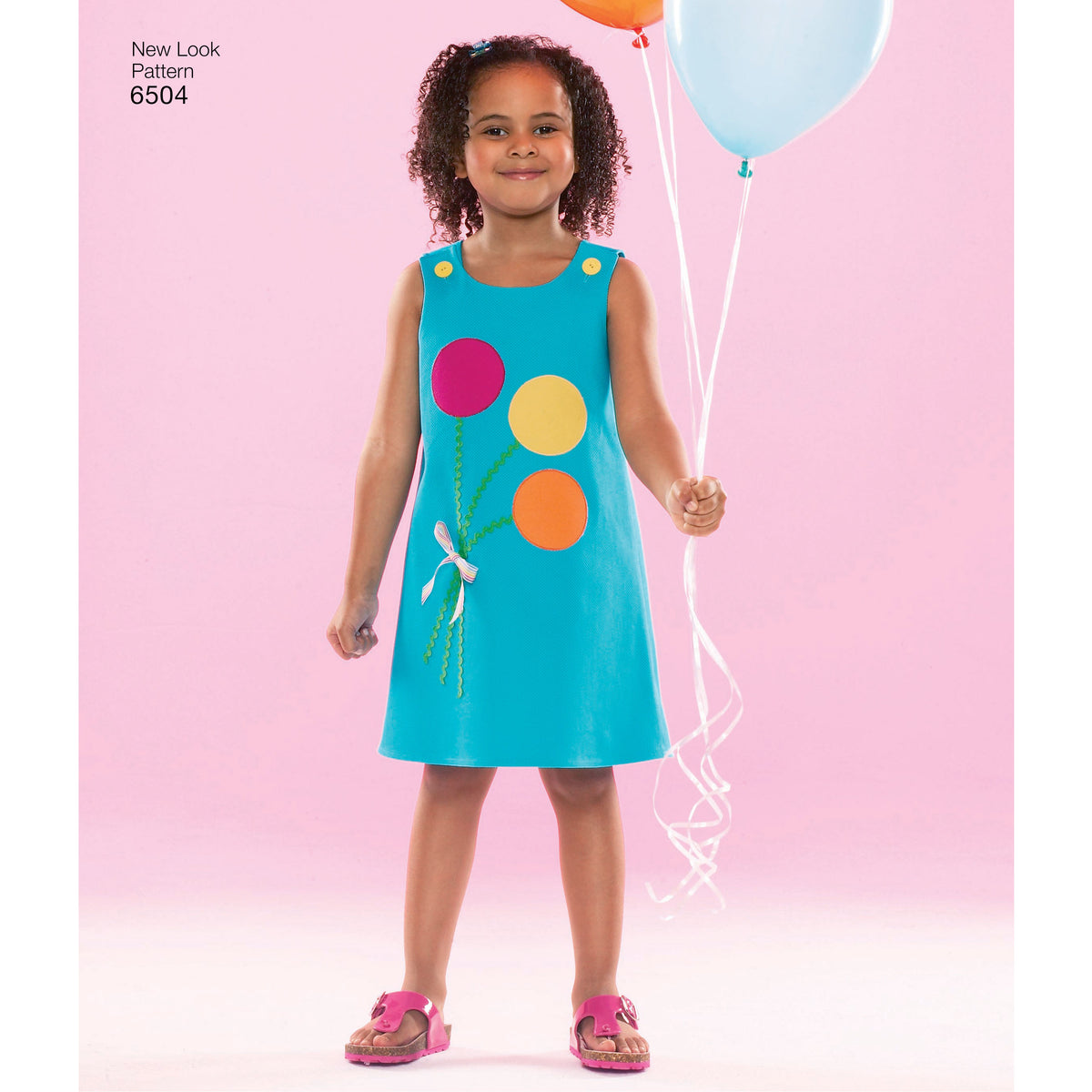 New Look N6504 sewing pattern envelope showing a dress