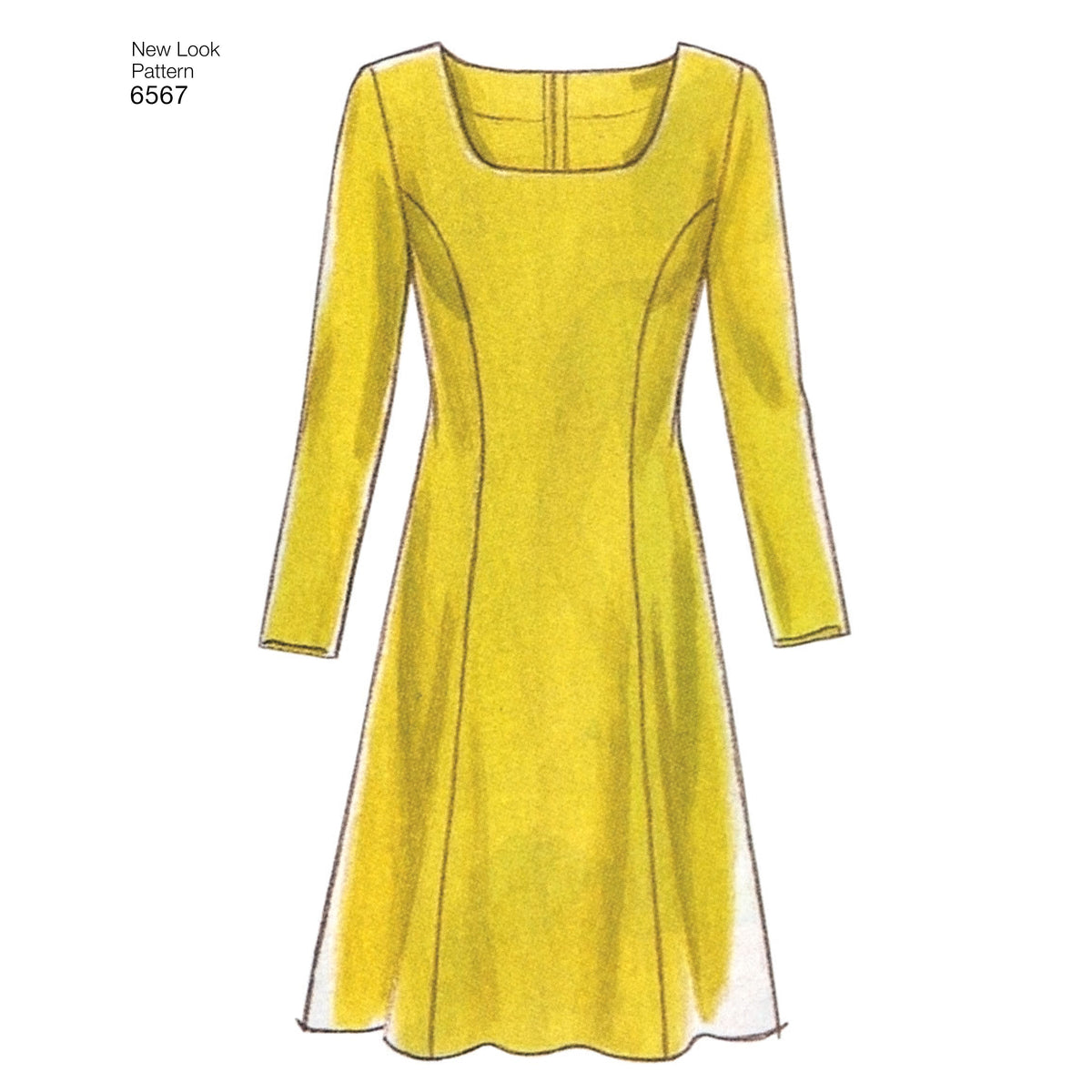 New Look N6567 sewing pattern envelope showing a dress