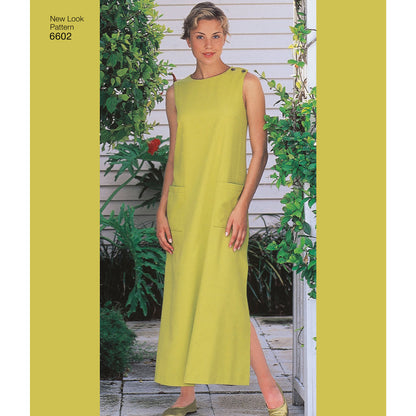 New Look N6602 sewing pattern envelope showing a dress, top and trousers