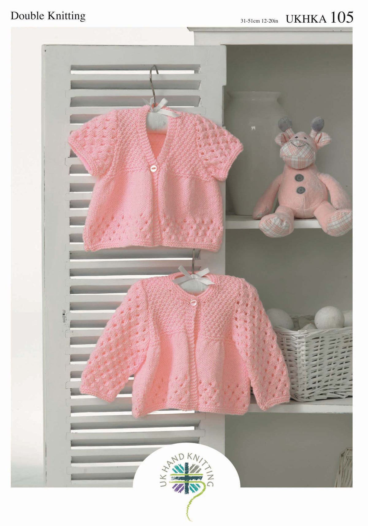 UK Hand Knitting Association Cardigans Knitting Pattern - DK - Pattern 105
