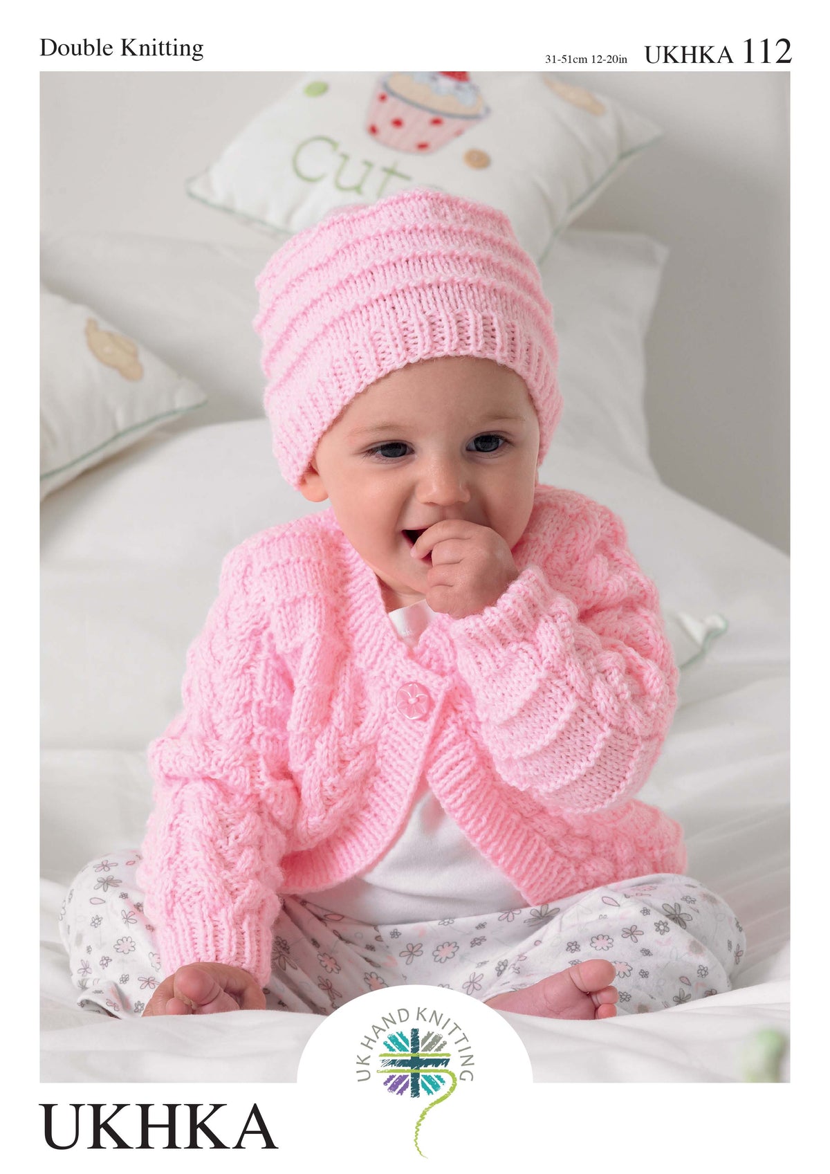 UK Hand Knitting Association DK Knitting Pattern - Cardigans, Hat and Blanket - Pattern 112