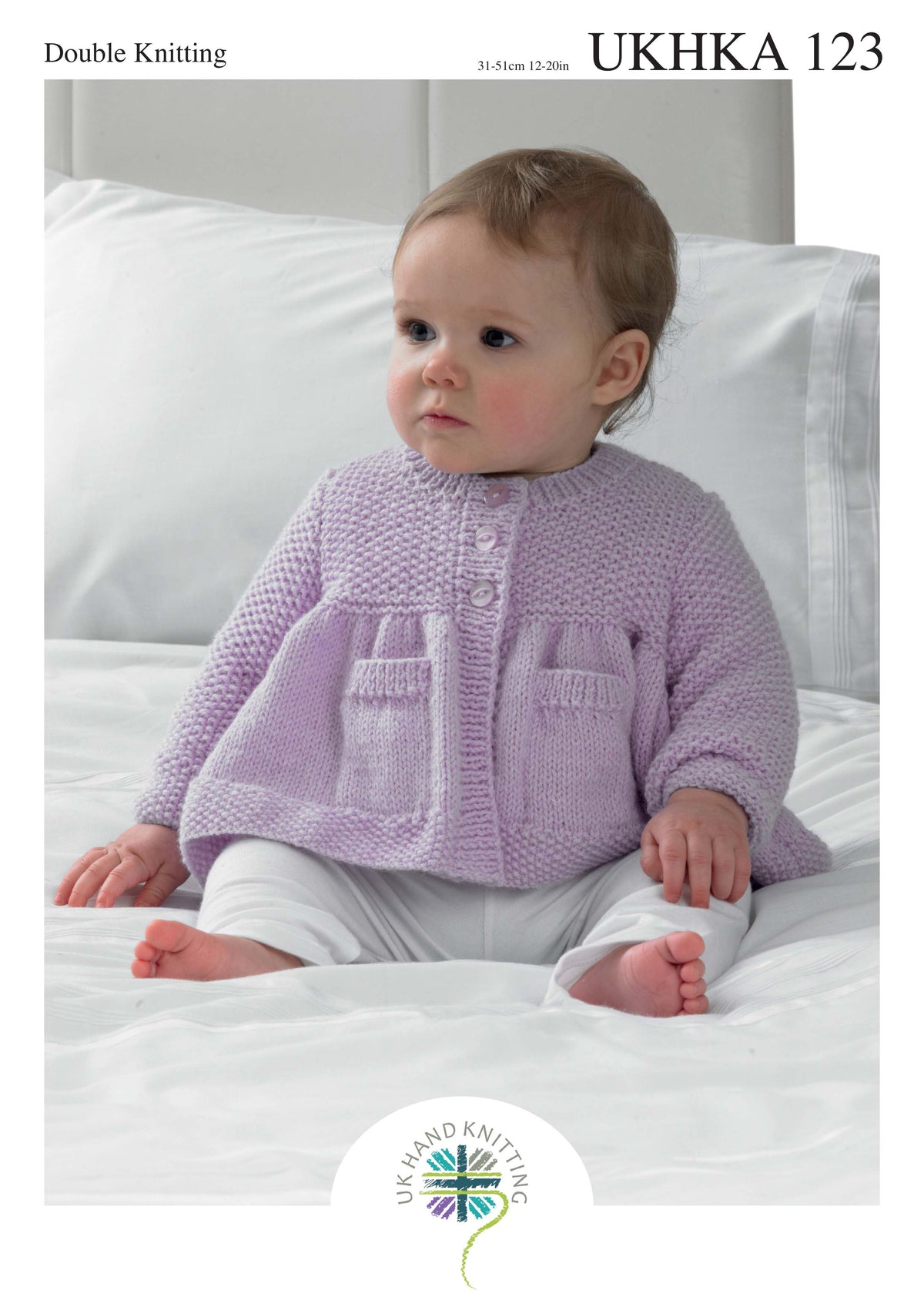 UK Hand Knitting Association Cardigan and Blanket Knitting Pattern - DK - Pattern 123