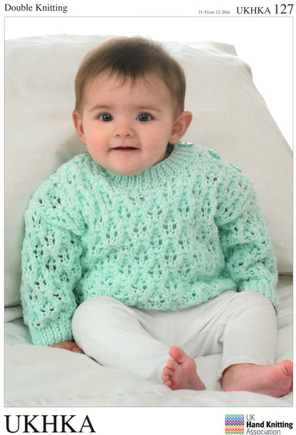 UK Hand Knitting Association DK Knitting Pattern - Cardigans and Sweater - Pattern 127
