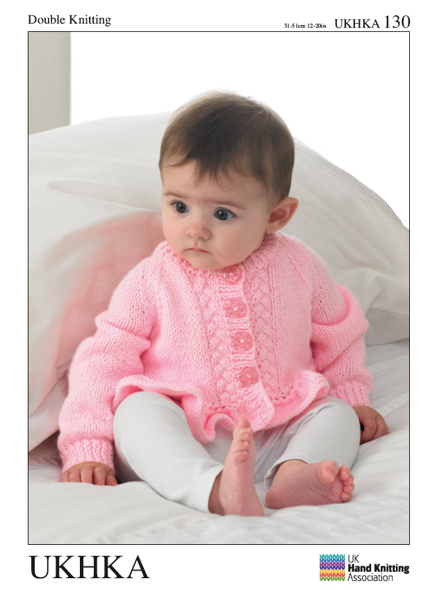 UK Hand Knitting Association DK Knitting Pattern - Cardigans and Sweater - Pattern 130