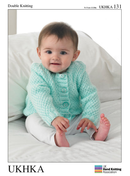 UK Hand Knitting Association Cardigans Knitting Pattern - DK - Pattern 131