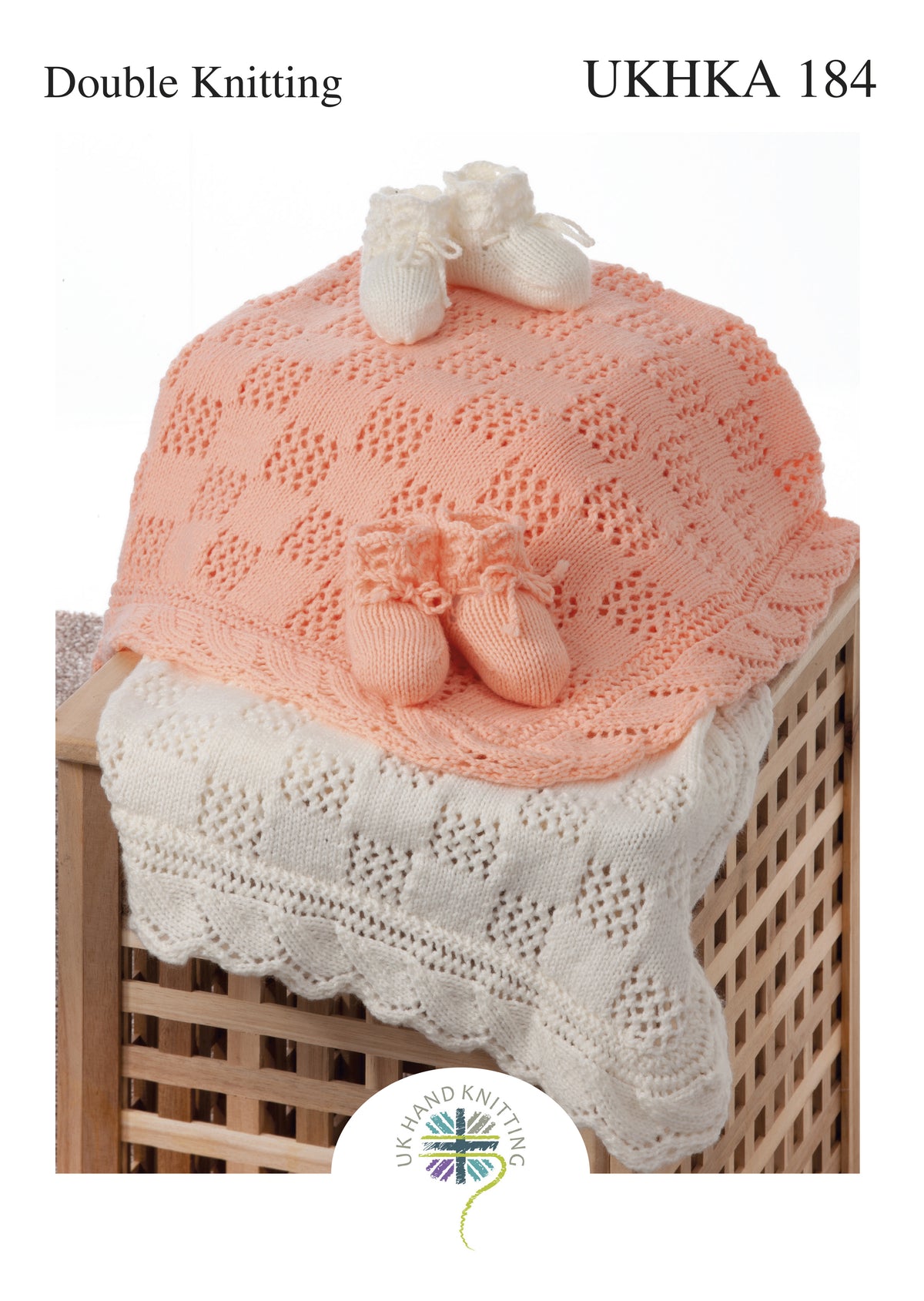 UK Hand Knitting Association Booties and Blankets Knitting Pattern - DK - Pattern 184