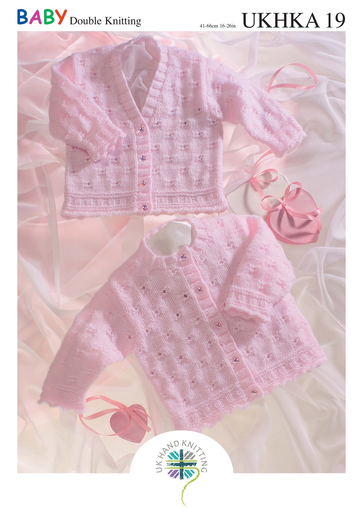 UK Hand Knitting Association Cardigans Knitting Pattern - DK - Pattern 19 - 0-6 years