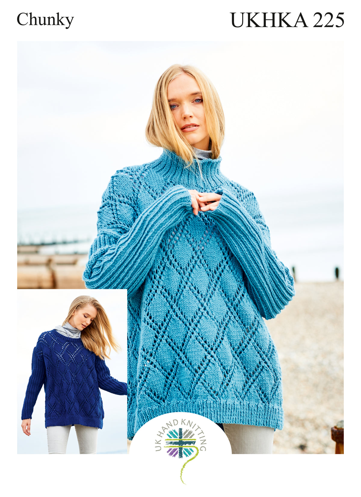 UK Hand Knitting Association Jumper Knitting Pattern - Chunky - Pattern 225