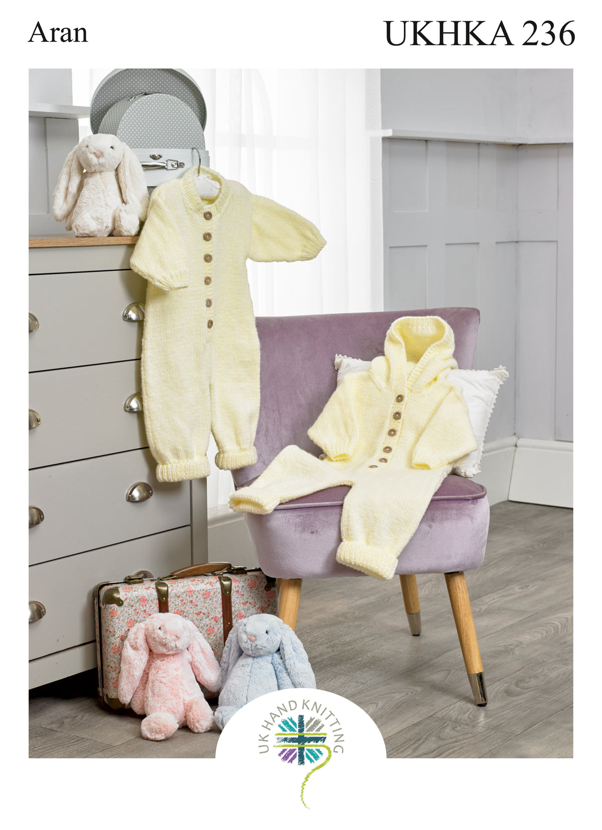Aran jumpsuits knitting pattern cover