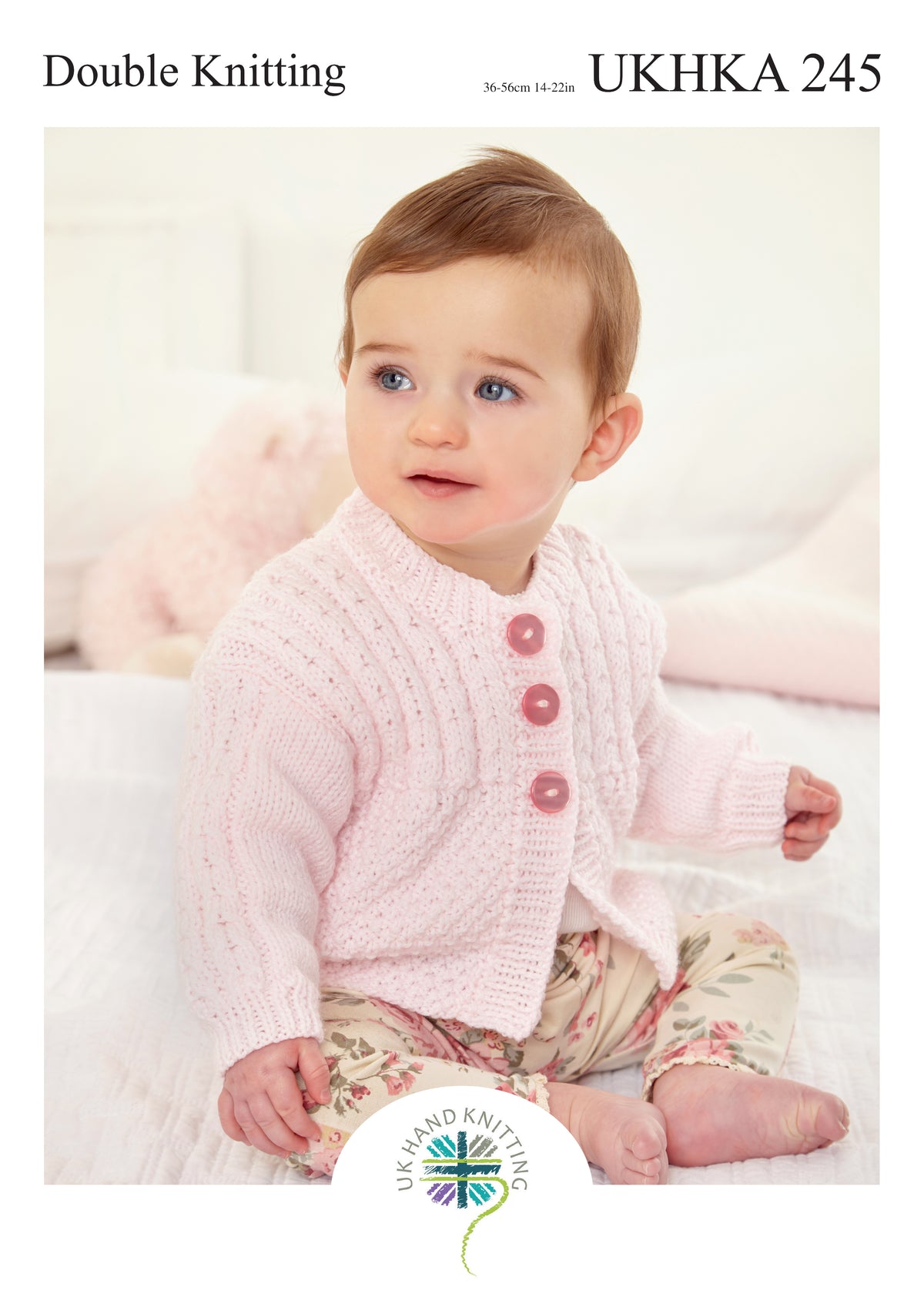 UK Hand Knitting Association Cardigan and Blanket Knitting Pattern - DK - Pattern 245 - 36-56cm