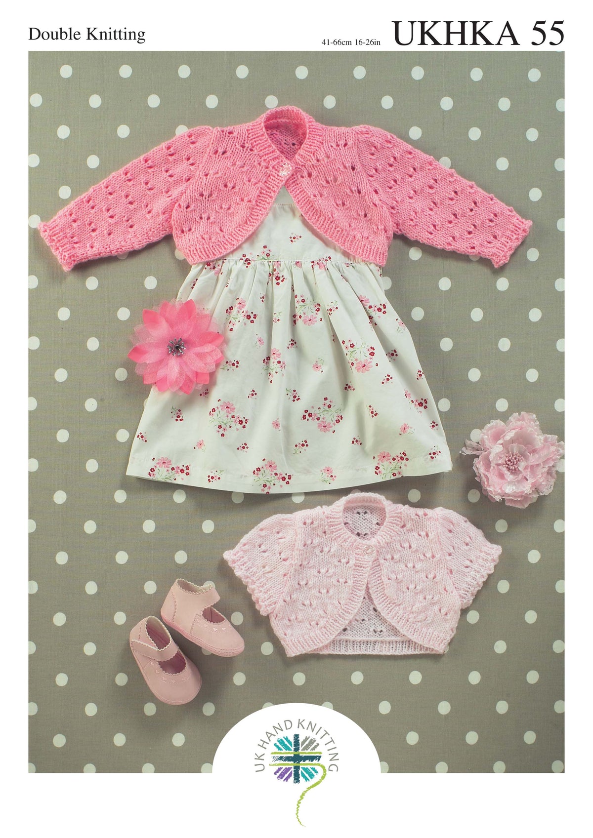 UK Hand Knitting Association Boleros Knitting Pattern - DK - Pattern 55 - 0-6 years