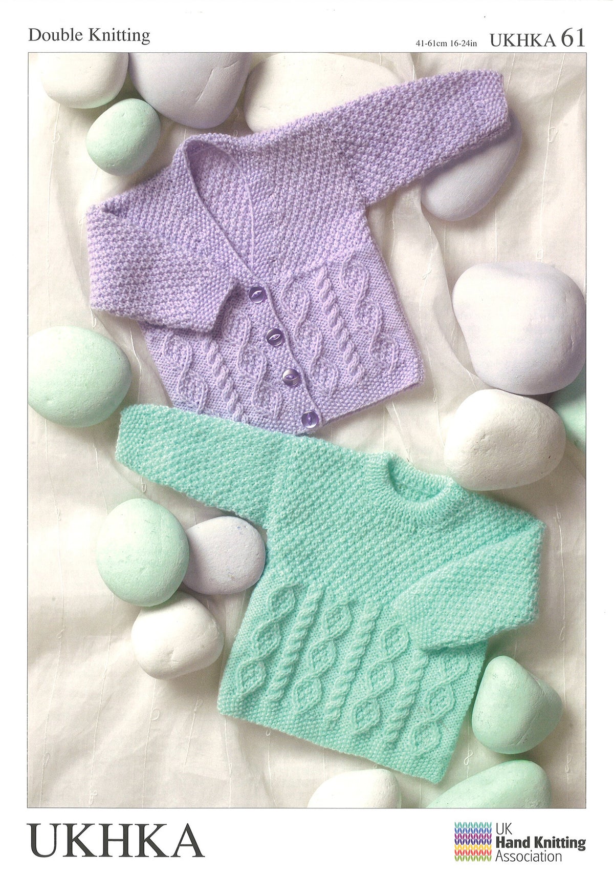 UK Hand Knitting Association DK Knitting Pattern - Cardigans and Sweater - Pattern 61