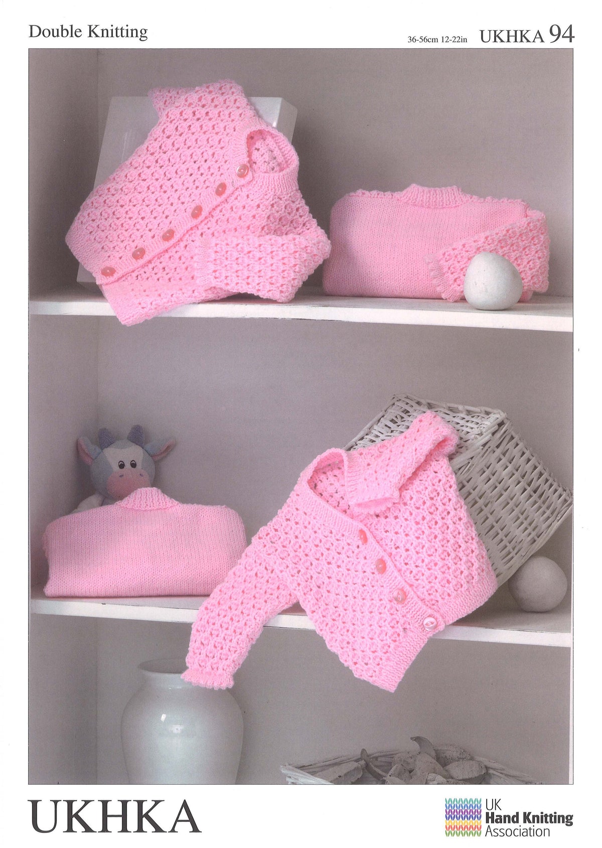 UK Hand Knitting Association Cardigans Knitting Pattern - DK - Pattern 94 - Premature - 2 years