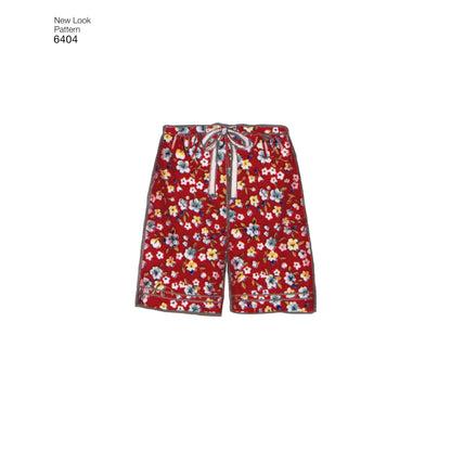 New Look N6404 sewing pattern envelope showing unisex loungewear designs