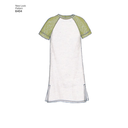 New Look N6404 sewing pattern envelope showing unisex loungewear designs