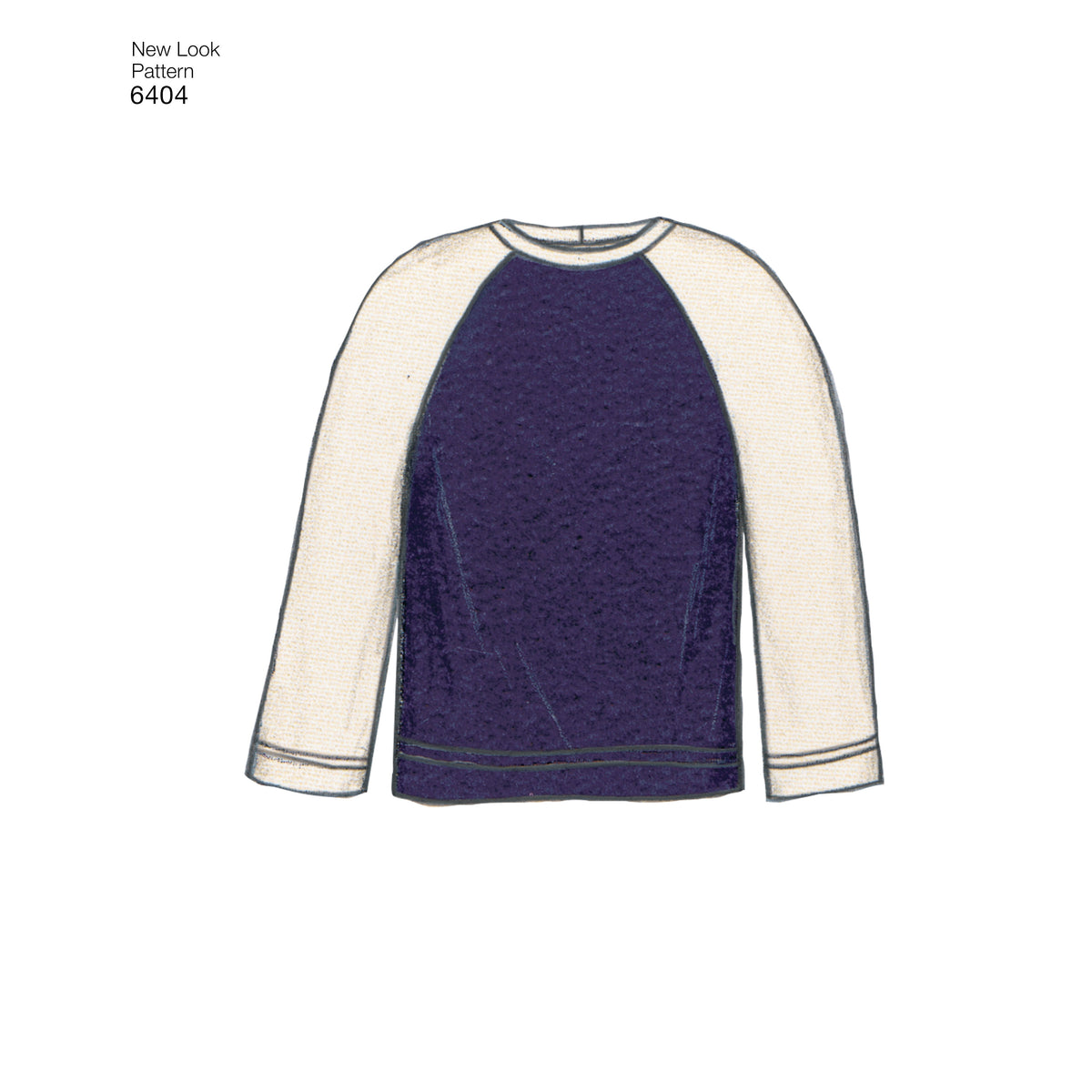 New Look N6404 sewing pattern envelope showing unisex loungewear designs