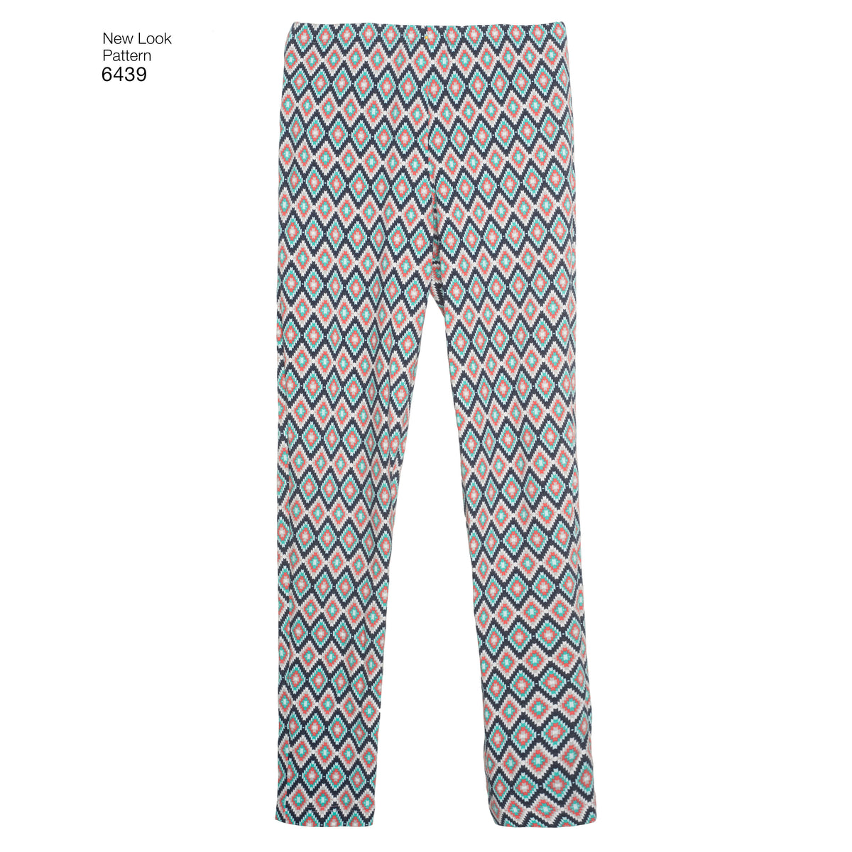 New Look N6439 sewing pattern envelope showing misses' knit tunic tops and leggings designs