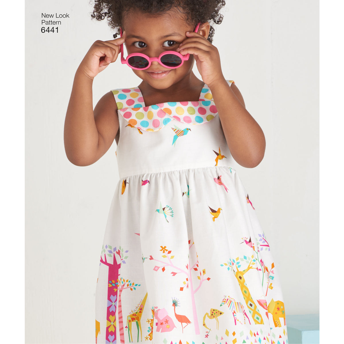 New Look N6441 sewing pattern envelope showing toddler dress designs