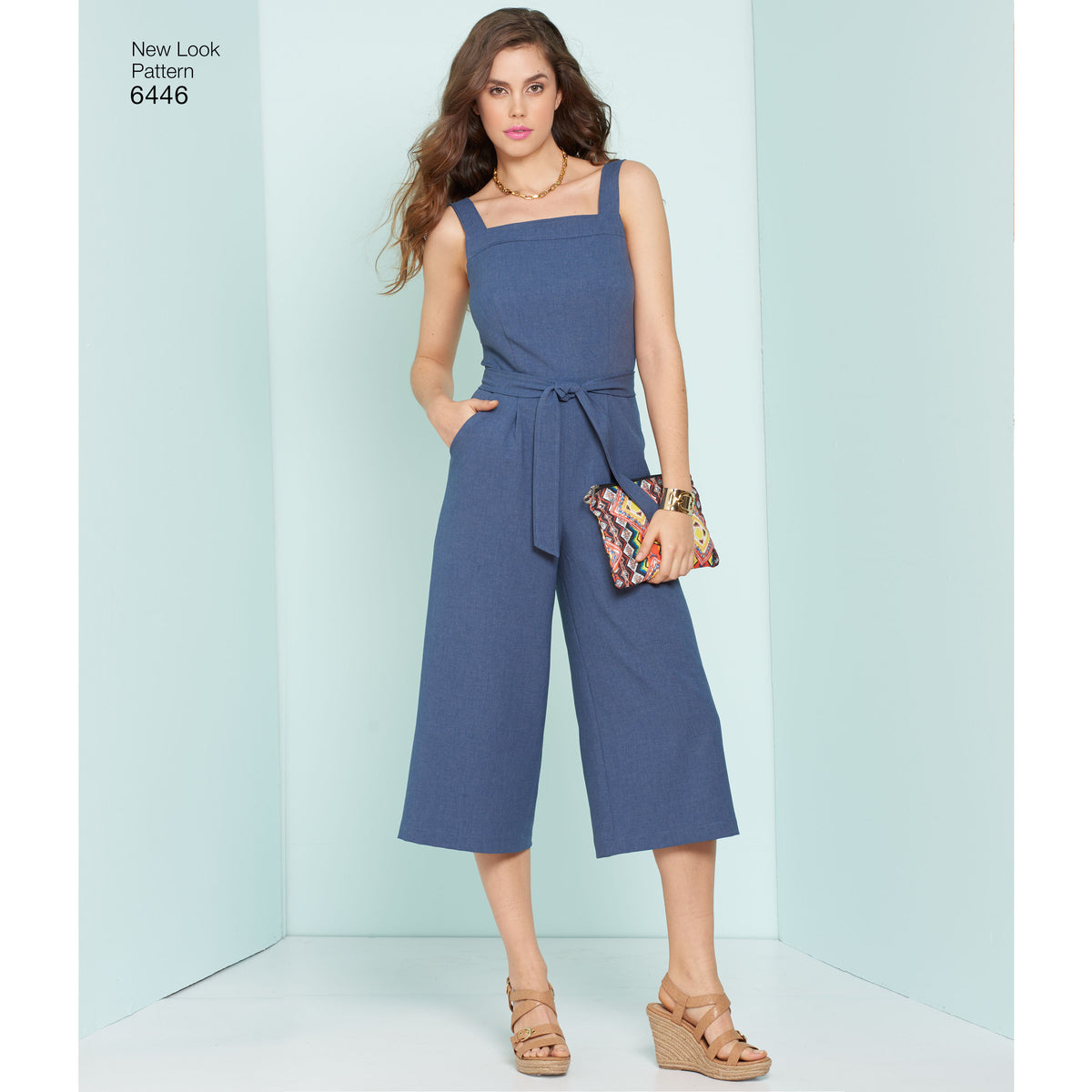 New Look N6446 sewing pattern envelope showing misses' jumpsuit, romper and dress designs