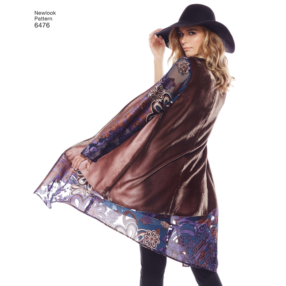 New Look N6476 sewing pattern envelope showing misses' kimonos