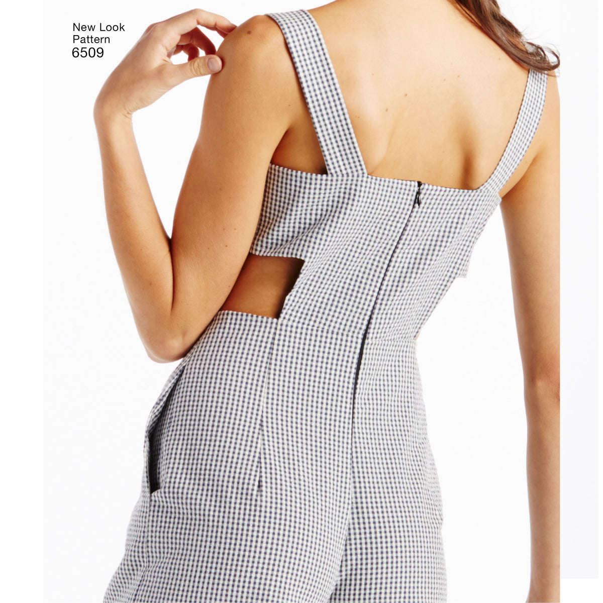 New Look N6509 sewing pattern envelope showing misses' jumper, romper and dress