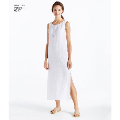 New Look N6517 sewing pattern envelope showing misses' easy separates