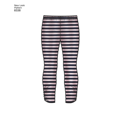 New Look N6538 sewing pattern envelope showing children's dress and leggings