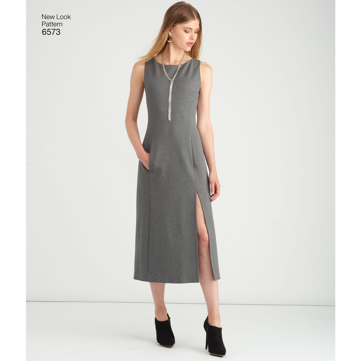 New Look N6573 sewing pattern envelope showing misses' princess seam dress
