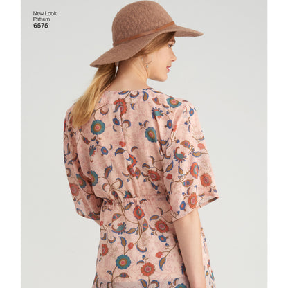 New Look N6575 sewing pattern envelope showing misses' tunic