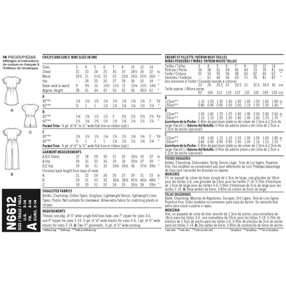 New Look N6612 sewing pattern envelope showing jumpsuit, romper and dress designs