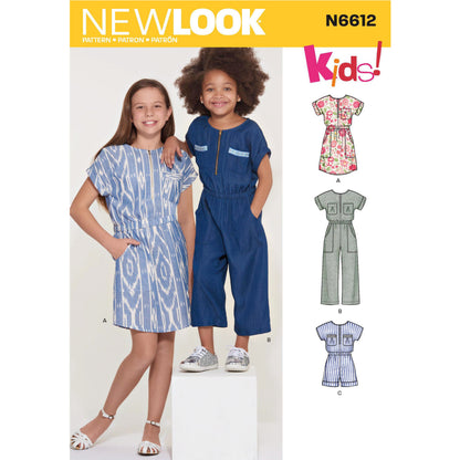 New Look N6612 sewing pattern envelope showing jumpsuit, romper and dress designs