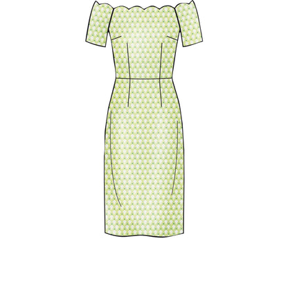 New Look N6615 sewing pattern envelope showing dresses designs